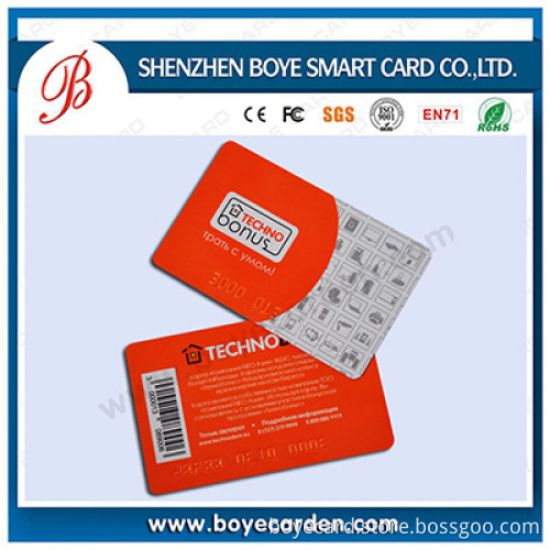 SGS Approved Bar Code PVC Business Card